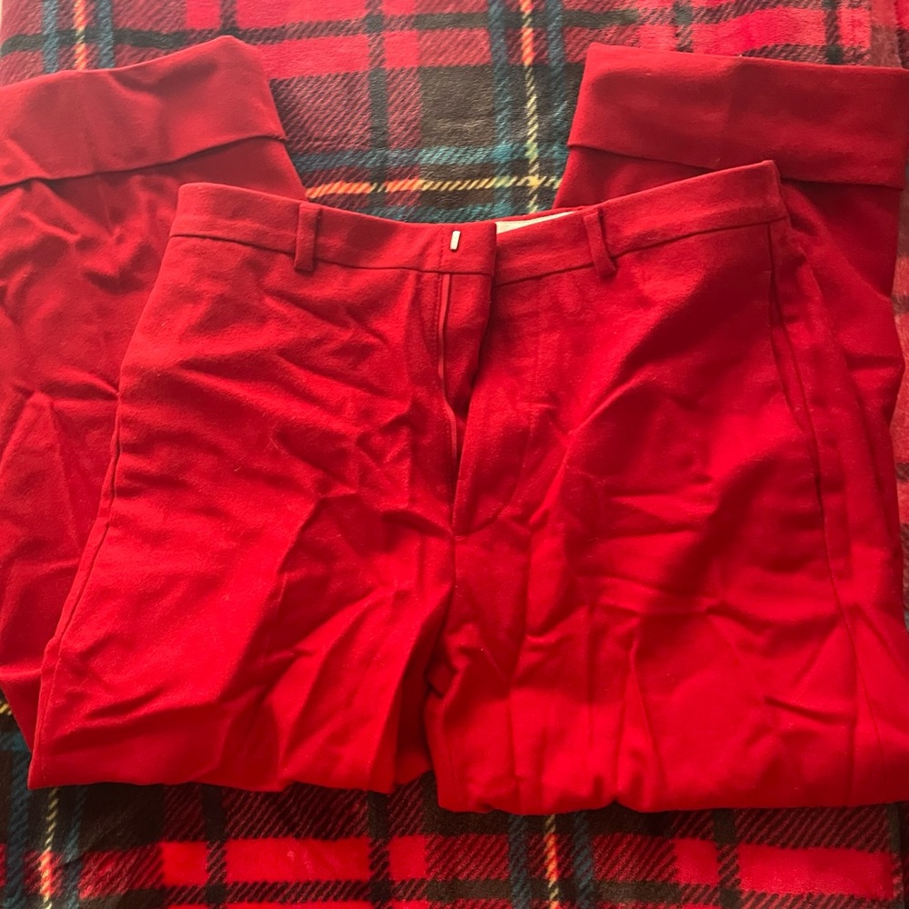 Club Monaco Red Cropped Pants - Size 30